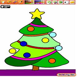 Coloring Christmas trees 2