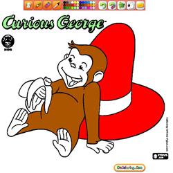 Coloring Curious George 1