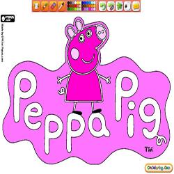 Coloring Peppa Pig 1