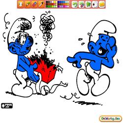 Coloring The Smurfs 1