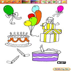 Oncoloring Birthday 2