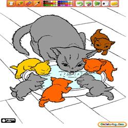 Oncoloring Cats 3