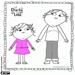 Oncoloring Charlie and Lola 1