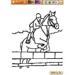 Oncoloring Equestrian Sports 1