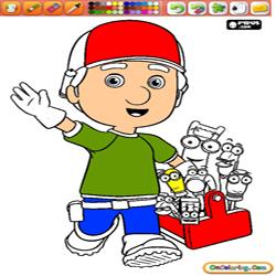 Oncoloring Handy Manny 1