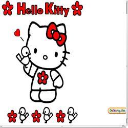 Oncoloring Hello Kitty 1