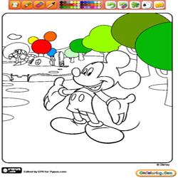 Oncoloring Mickey Mouse Clubhouse 1