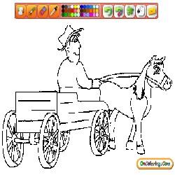 Oncoloring Miscellaneous Vehicles 1 Carriage