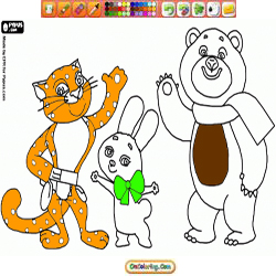 Oncoloring Olympic Mascots 2 Sochi 2014