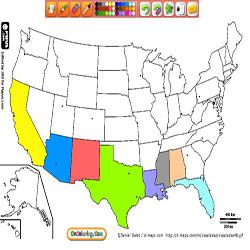 Oncoloring Political maps America countries 1