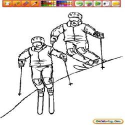 Oncoloring Snow Sports 1