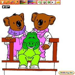 Oncoloring The Koala Brothers 1