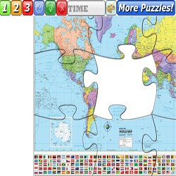 Puzzle world countries map