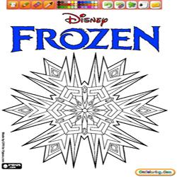 coloring Frozen 1 Logo
