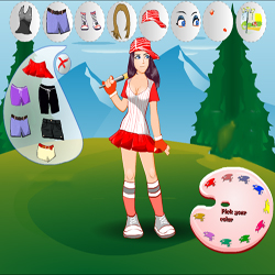 Baseball girl dress up