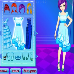 Blue Ball Dress Up