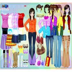 Colorful clothing dress up