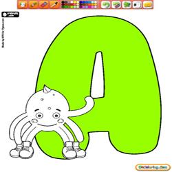 Coloring Alphabet of Pypus 1