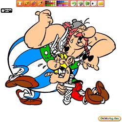 Coloring Asterix and Obelix 1