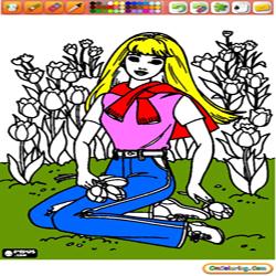 Coloring Barbie 2