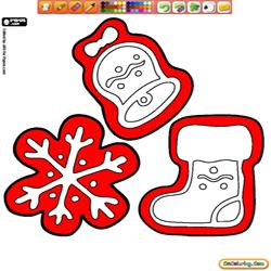 Coloring Christmas Cookies 1