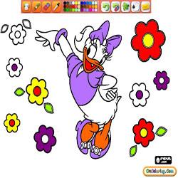 Coloring Daisy Duck 1