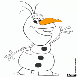 Coloring Frozen 3 Olaf