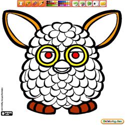 Coloring Furby 1