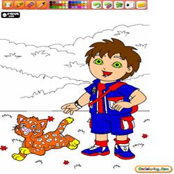 Coloring Go Diego Go 1