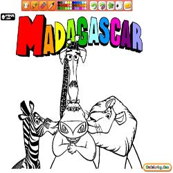 Coloring Madagascar 1