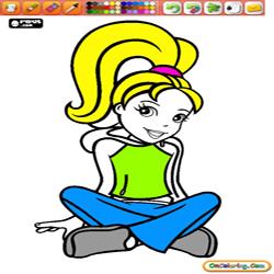 Coloring Polly Pocket 1