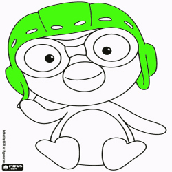 Coloring Pororo the Little Penguin 1