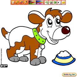 Coloring Puppy Young dog 1