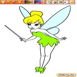 Coloring Tinkerbell 2