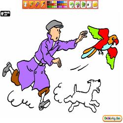 Coloring Tintin 1