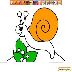 Coloring Various Animals 2 Snail