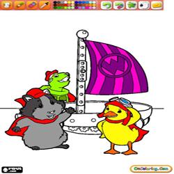 Coloring Wonder Pets 1