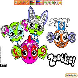 Coloring Zoobles 1