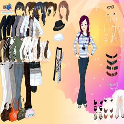 Feminine menswear dressup