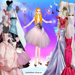 Gown catwalk dressup