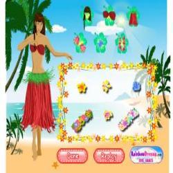 Hawaiian Beauty Dressup