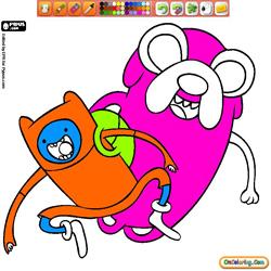 Oncoloring Adventure Time 1