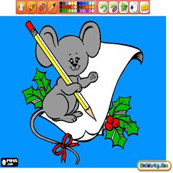 Oncoloring Animals in Christmas 2