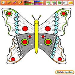 Oncoloring Butterflies 3