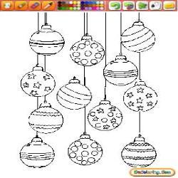 Oncoloring Christmas Balls 1