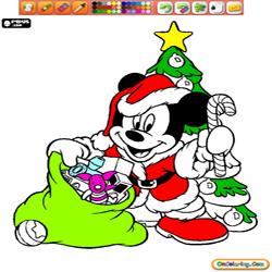 Oncoloring Disney Christmas 1