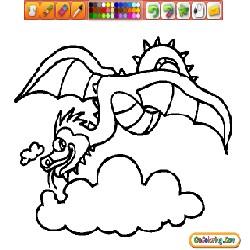 Oncoloring Dragons 1