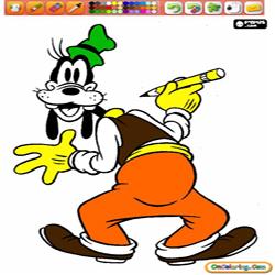 Oncoloring Goofy 1