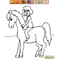 Oncoloring Horses 2