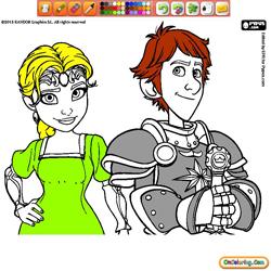 Oncoloring Justin and the knights of valour 1